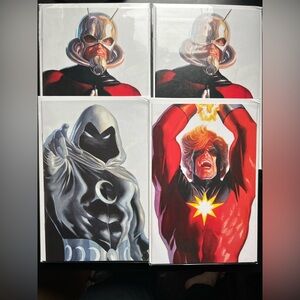 Lot of 4 Marvel comics. Alex Ross art virgin covers.